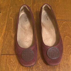 Clarks Women's Maroon Loafers